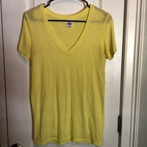 Pink Victoria Secret V-neck T-shirt